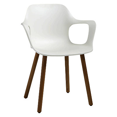 Vitra HAL Armchair White / Light Oak